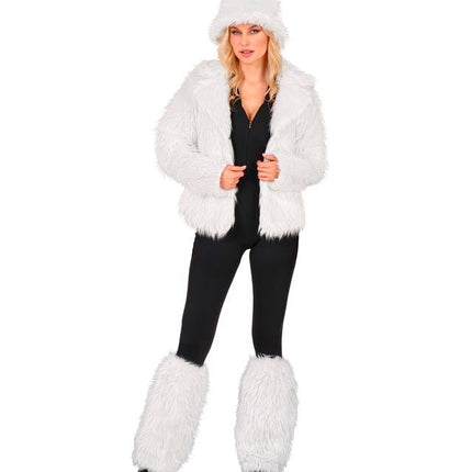 Beenwarmers Pluche Wit van Widmann koop je bij Partywinkel