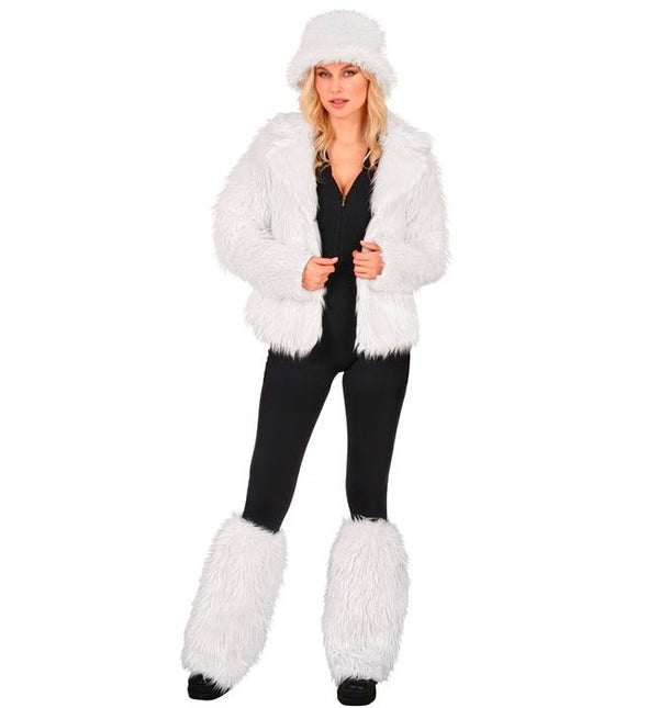 Beenwarmers Pluche Wit van Widmann koop je bij Partywinkel