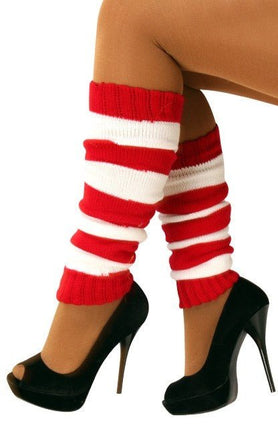 Beenwarmers Rood/Wit van PartyXplosion koop je bij Partywinkel