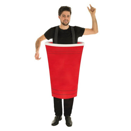 Beer Pong Beker Kostuum Volwassenen One Size van CHAKS koop je bij Partywinkel