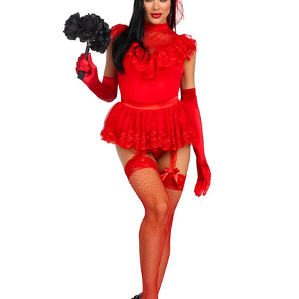 Beetlejuice Kostuum Dames Bodysuit Leg Avenue van Leg Avenue koop je bij Partywinkel