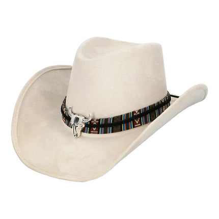 Beige Cowboy Hoed Luxe van Boland koop je bij Partywinkel