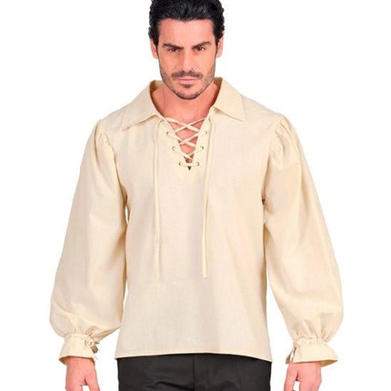 BEIGE HISTORISCH KARAKTER SHIRT van Widmann koop je bij Partywinkel