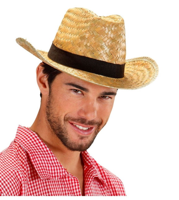 Beige Hoed Stro van Widmann koop je bij Partywinkel