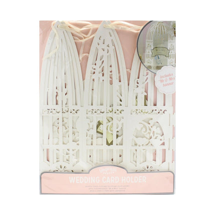 Beige Kaartenhouder Vogelkooi 33cm van Ginger Ray koop je bij Partywinkel
