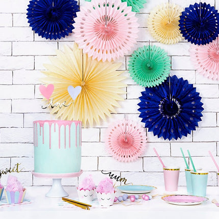 Beige Lint 30cm 3st van Partydeco koop je bij Partywinkel