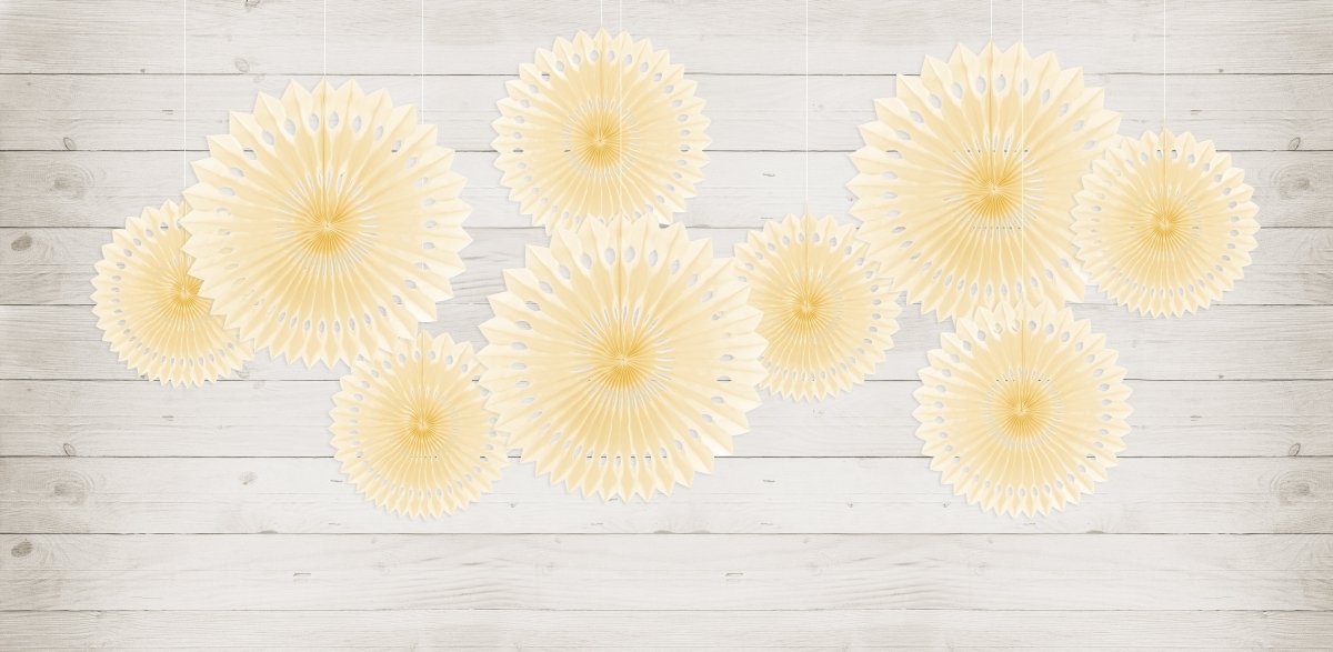 Beige Lint 30cm 3st van Partydeco koop je bij Partywinkel