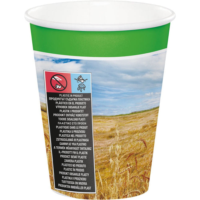 Bekers Traktor 256ml 8st van Creative Converting koop je bij Partywinkel