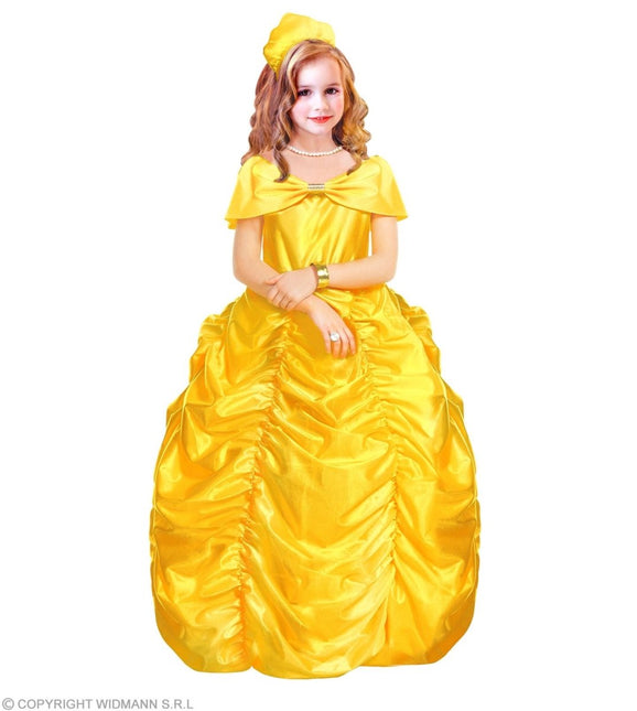 Belle En Het Beest Jurk Geel Meisje van Widmann koop je bij Partywinkel