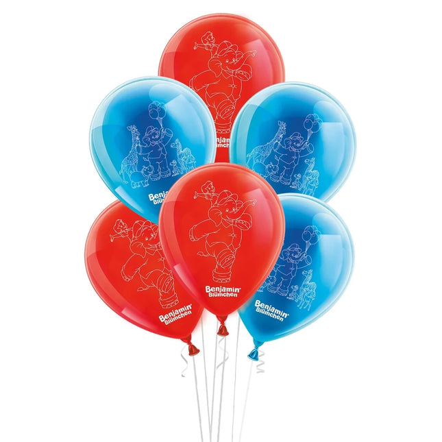 Benjamin Blümchen Ballonnen 25cm 10st van VDV Benefit koop je bij Partywinkel