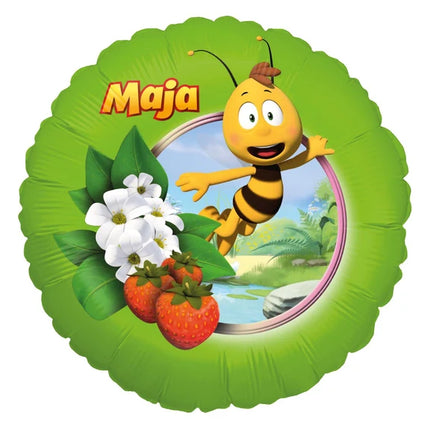 Maya De Bij Helium Ballon Groen Leeg 45cm