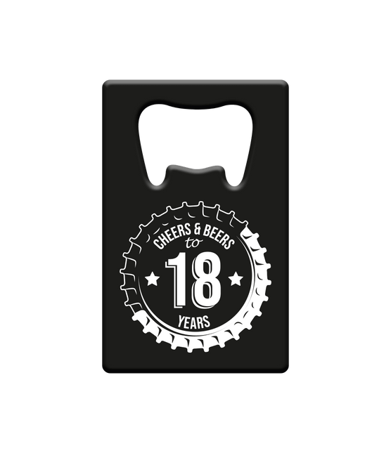 Bieropener 18 Jaar Cheers & Beers van Paper Dreams koop je bij Partywinkel