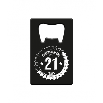 Bieropener 21 Jaar Cheers & Beers van Paper Dreams koop je bij Partywinkel