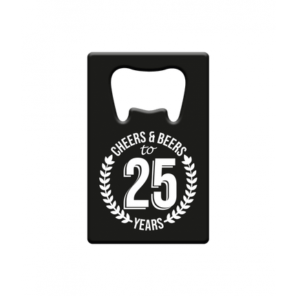 Bieropener 25 Jaar Cheers & Beers van Paper Dreams koop je bij Partywinkel