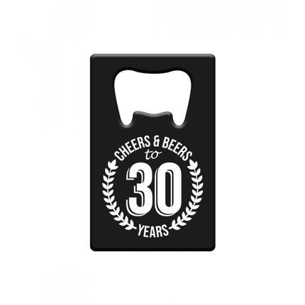 Bieropener 30 Jaar Cheers & Beers van Paper Dreams koop je bij Partywinkel