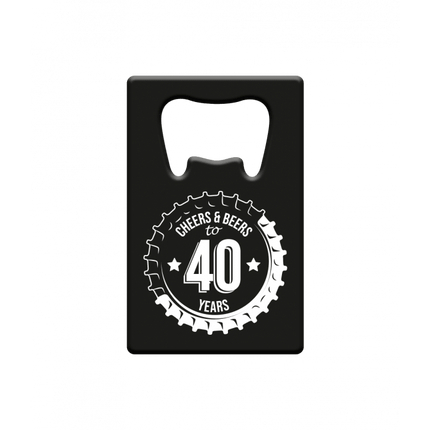 Bieropener 40 Jaar Cheers & Beers van Paper Dreams koop je bij Partywinkel