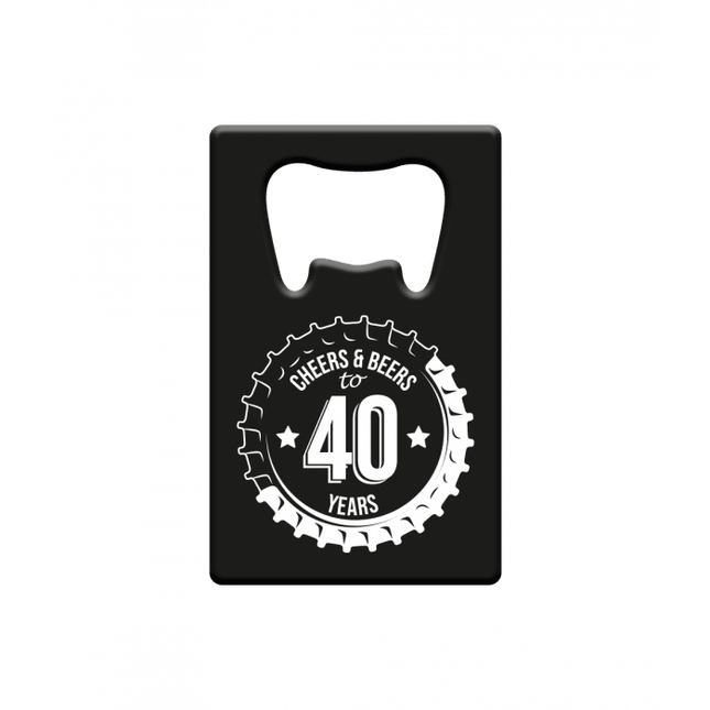 Bieropener 40 Jaar Cheers & Beers van Paper Dreams koop je bij Partywinkel