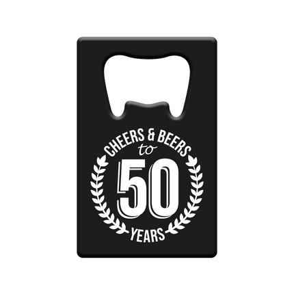 Bieropener 50 Jaar Cheers & Beers van Paper Dreams koop je bij Partywinkel