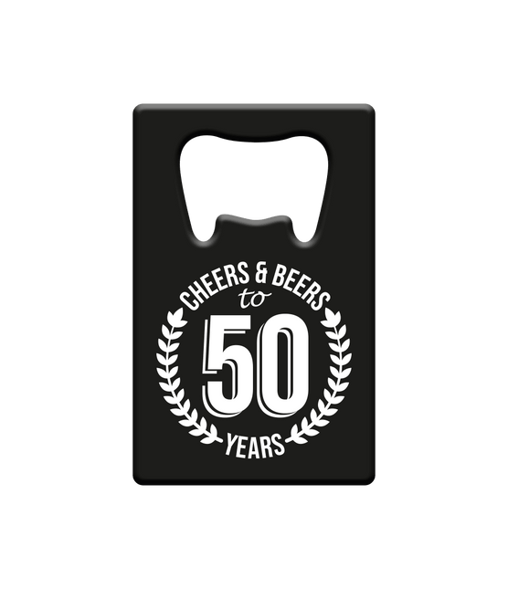 Bieropener 50 Jaar Cheers & Beers van Paper Dreams koop je bij Partywinkel