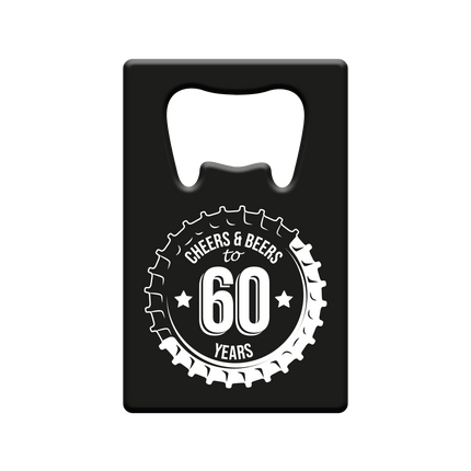 Bieropener 60 Jaar Cheers & Beers van Paper Dreams koop je bij Partywinkel