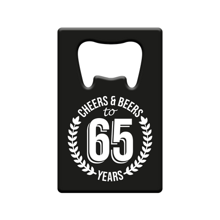 Bieropener 65 Jaar Cheers & Beers van Paper Dreams koop je bij Partywinkel