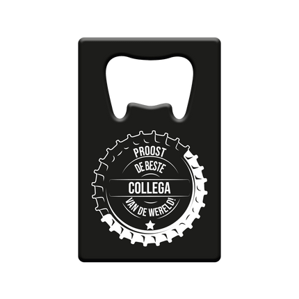 Bieropener Proost De Beste Collega Van De Wereld van Paper Dreams koop je bij Partywinkel