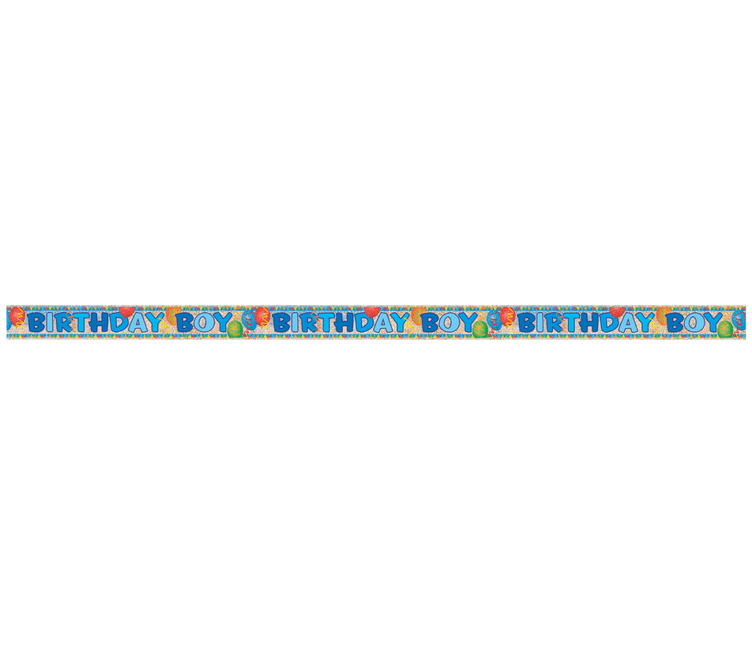 Birthday Boy Banner 3,65m van Unique koop je bij Partywinkel