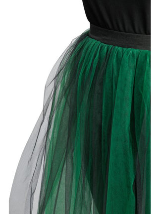 Tule Rok Dames Zwart Groen
