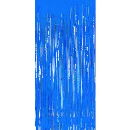 Blauw Deurgordijn Folie 2m van Folat koop je bij Partywinkel