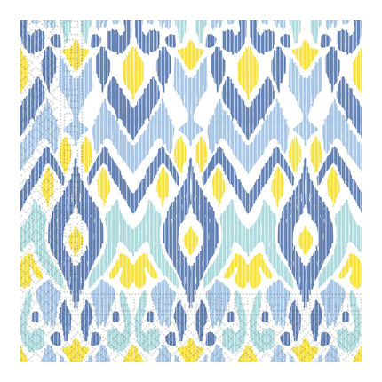 Blauw Gele Servetten 33cm 20st van Procos koop je bij Partywinkel