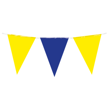 Blauw Gele Slinger 10m van Paper Dreams koop je bij Partywinkel