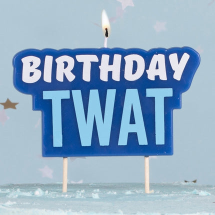 Blauw Kaars Birthday Twat 5,8cm van Ginger Ray koop je bij Partywinkel