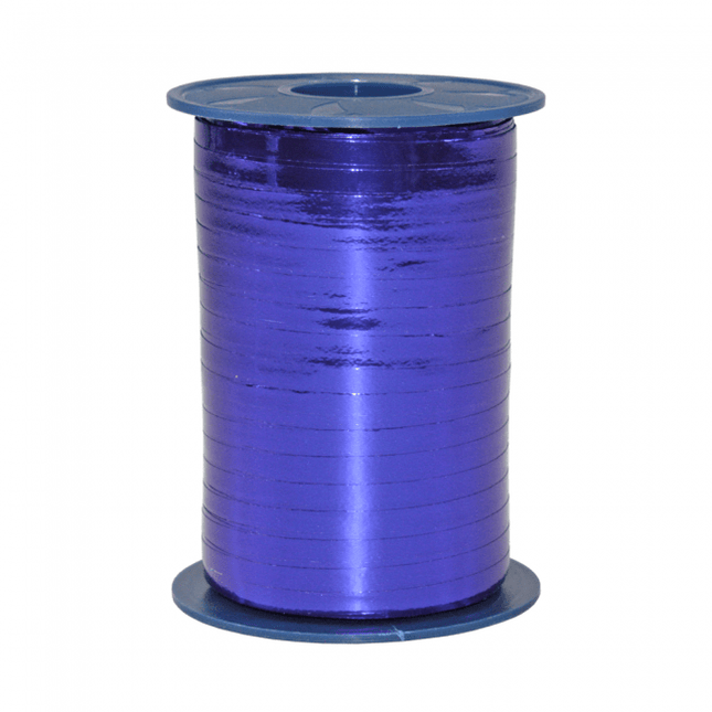 Blauw Lint Metallic 5mm 250m van WeFiesta koop je bij Partywinkel
