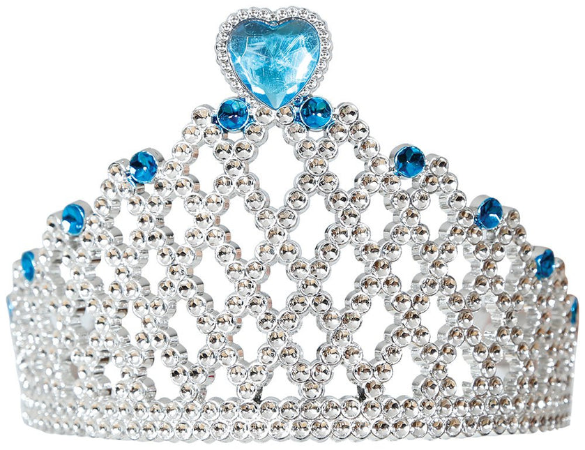 Blauw Zilveren Tiara Kind van Fiestas Guirca koop je bij Partywinkel