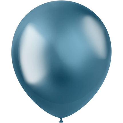 Blauwe Ballonnen Chroom 33cm 50st van Folat koop je bij Partywinkel