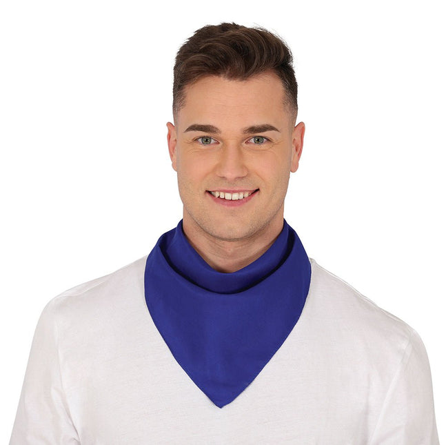 Blauwe Bandana 54cm van Fiestas Guirca koop je bij Partywinkel