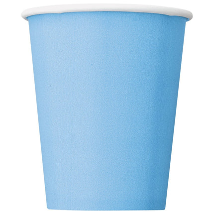 Blauwe Bekers 266ml 8st van Unique koop je bij Partywinkel