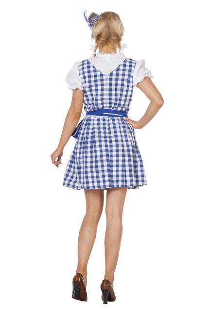 Blauwe Dirndl Jurk Oktoberfest Dames van Wilbers & Wilbers koop je bij Partywinkel