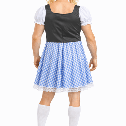Blauwe Dirndl Jurk Oktoberfest Heren van Partychimp koop je bij Partywinkel
