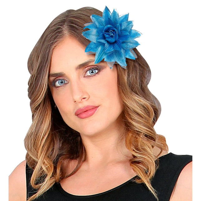 Blauwe Haarbloem van Widmann koop je bij Partywinkel