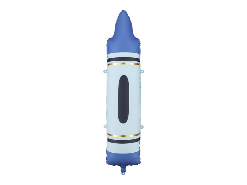 Blauwe Helium Ballon Potlood Leeg 1,04m van Partydeco koop je bij Partywinkel