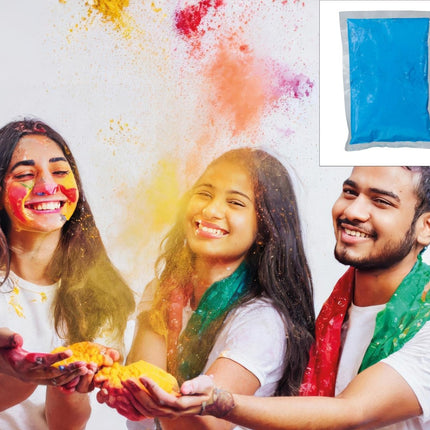 Blauwe Holi Poeder 200gr van Fiestas Guirca koop je bij Partywinkel