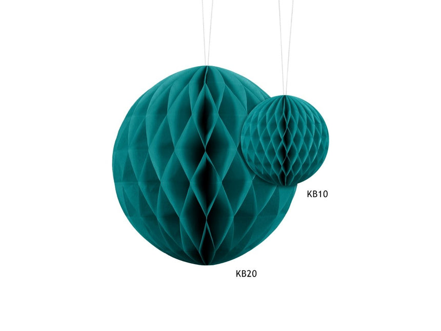 Blauwe Honeycomb van Partydeco koop je bij Partywinkel