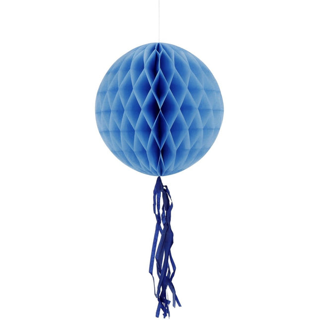 Blauwe Honeycombs 30cm 3st van Folat koop je bij Partywinkel