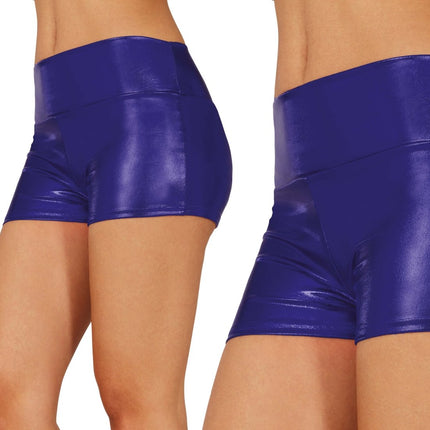 Blauwe Korte Broek Metallic van Fiestas Guirca koop je bij Partywinkel