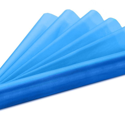 Blauwe Organza Stof 36cm 9m van Partydeco koop je bij Partywinkel