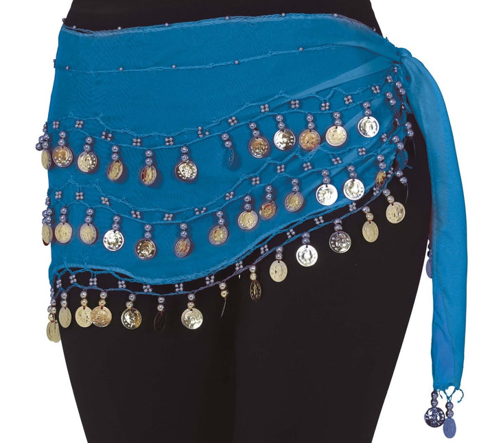 Blauwe Rok Buikdanseres 1,35m van Fiestas Guirca koop je bij Partywinkel