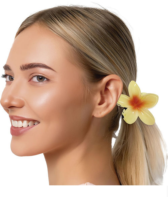 Bloem Haarclip Geel van Fiestas Guirca koop je bij Partywinkel