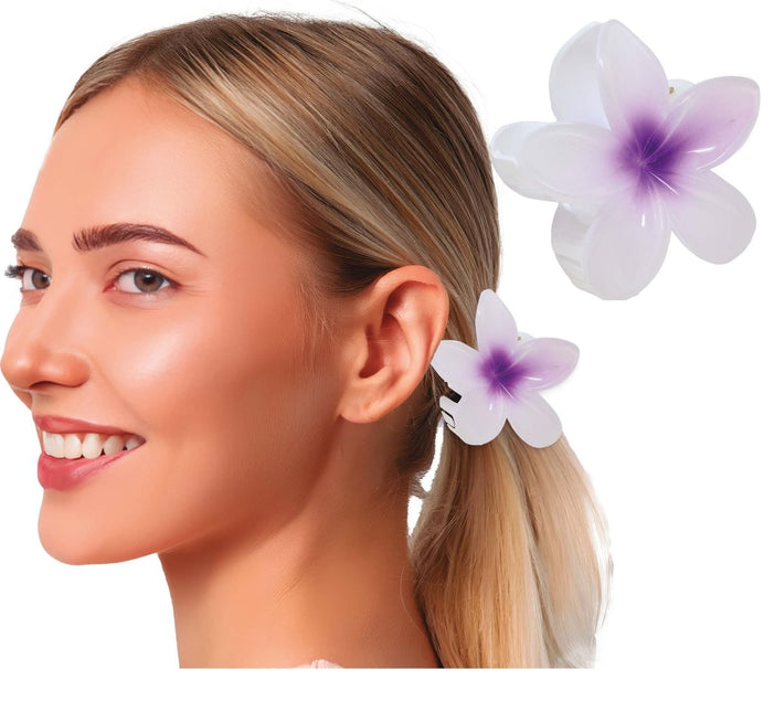 Bloem Haarclip Paars van Fiestas Guirca koop je bij Partywinkel