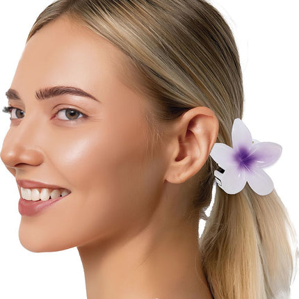 Bloem Haarclip Paars van Fiestas Guirca koop je bij Partywinkel